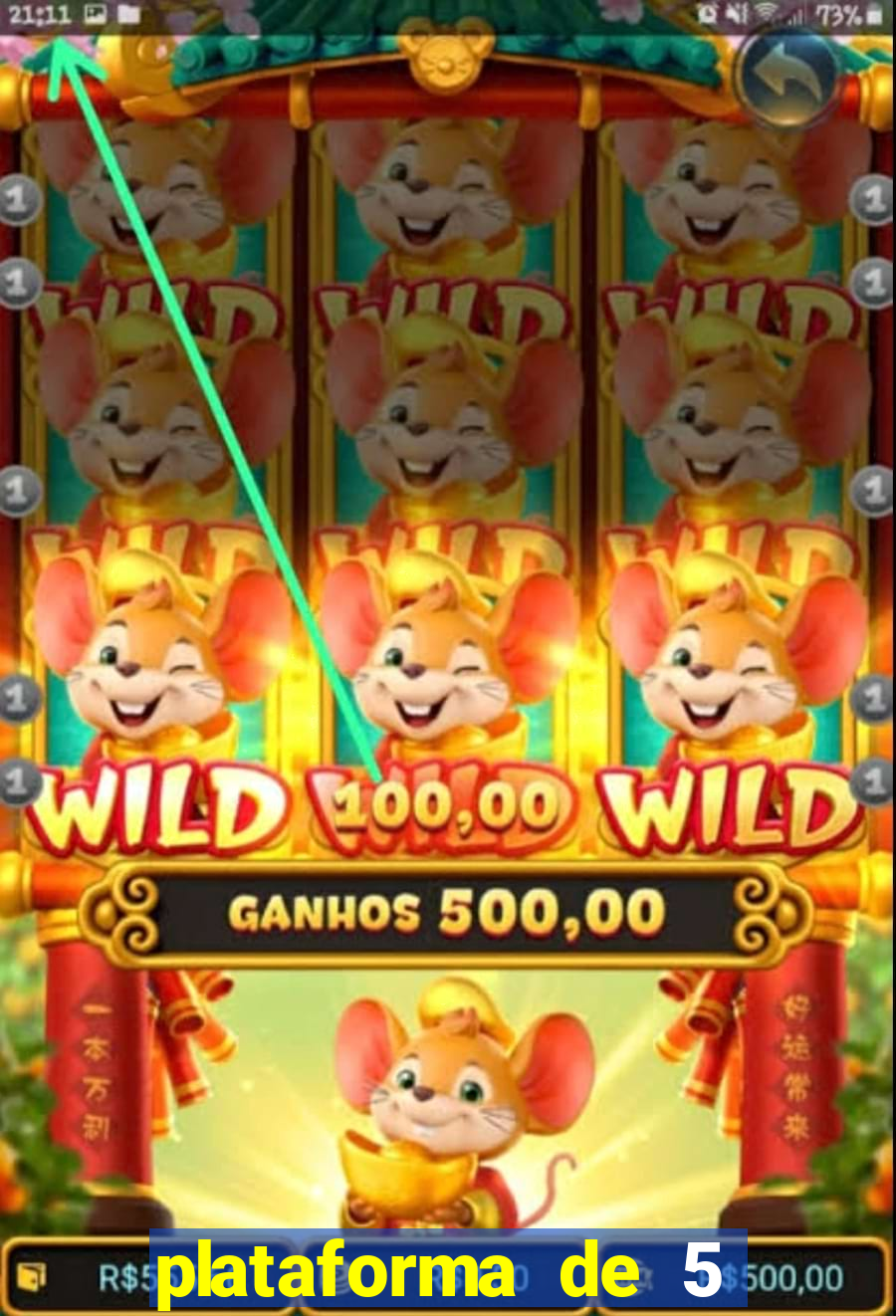 plataforma de 5 reais fortune tiger