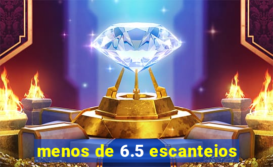 menos de 6.5 escanteios