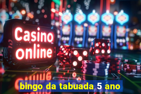 bingo da tabuada 5 ano