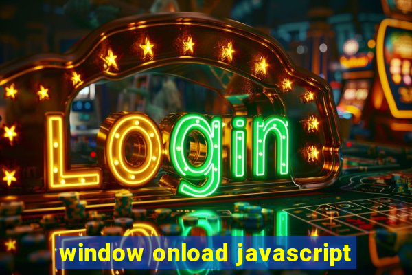 window onload javascript