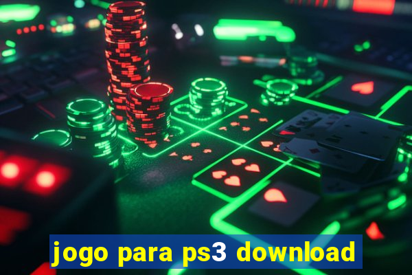 jogo para ps3 download