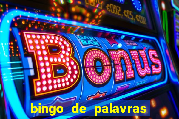 bingo de palavras cha de bebe