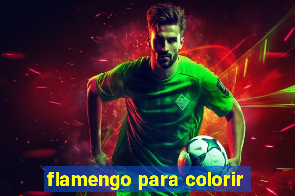 flamengo para colorir