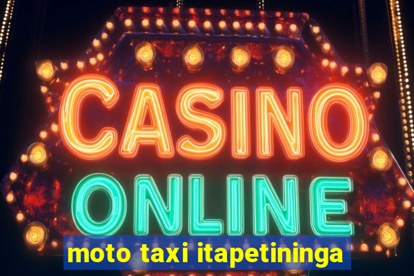 moto taxi itapetininga