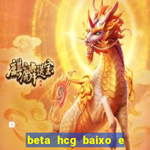 beta hcg baixo e gravidez evoluiu