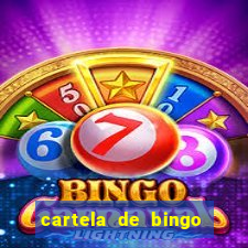 cartela de bingo pra imprimir