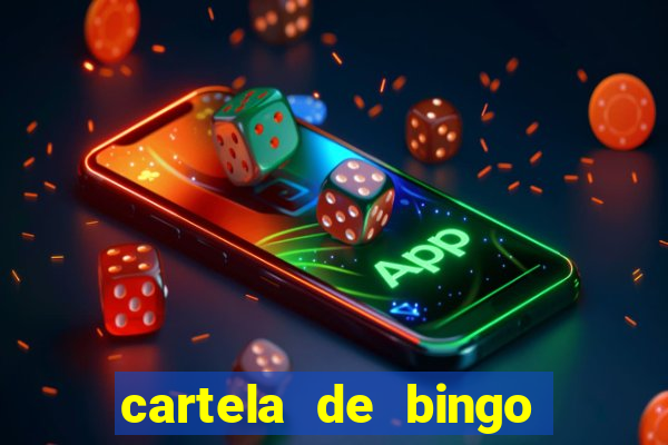 cartela de bingo pra imprimir