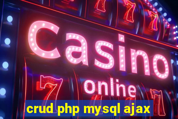 crud php mysql ajax