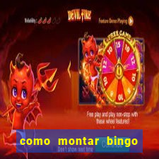 como montar bingo brinquedos toia