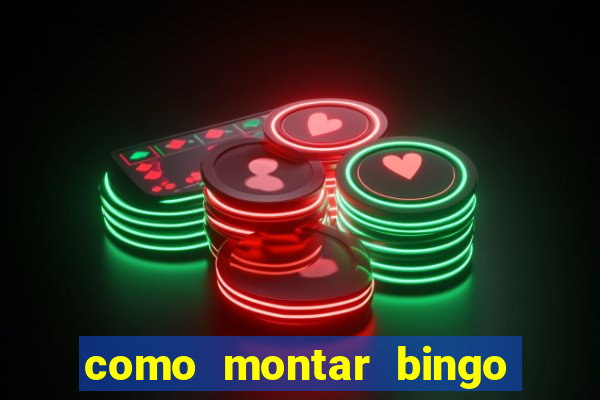 como montar bingo brinquedos toia