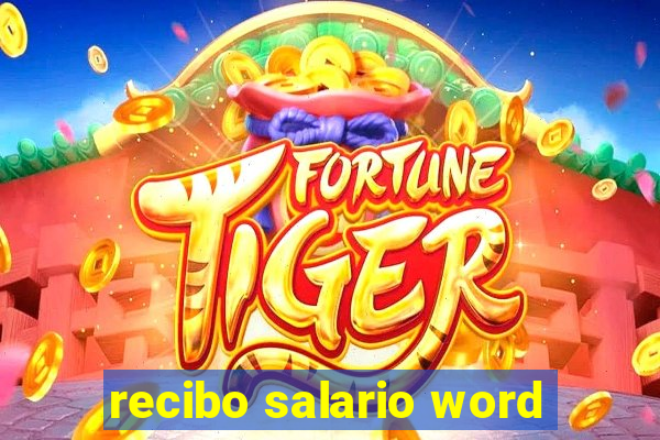 recibo salario word