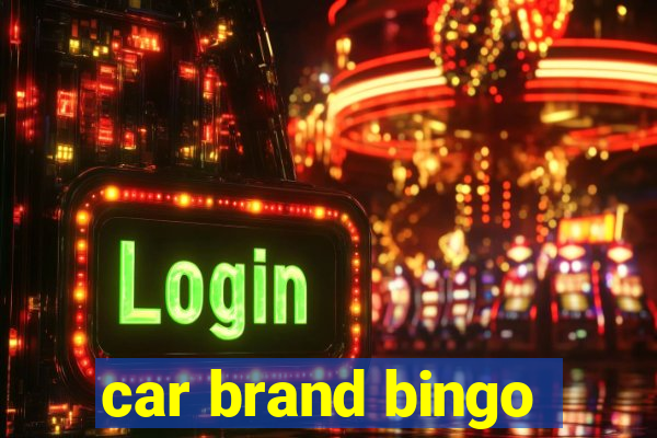 car brand bingo