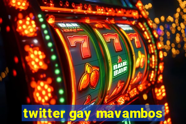 twitter gay mavambos