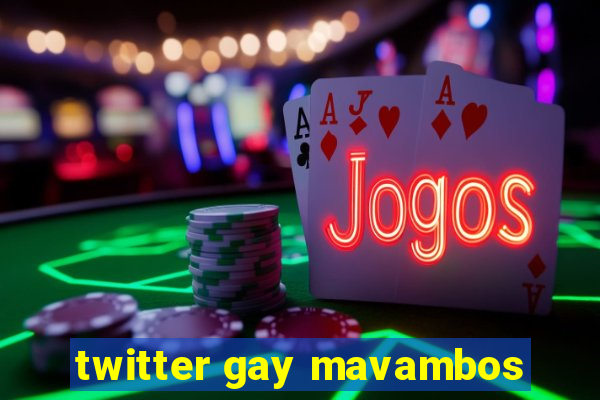 twitter gay mavambos