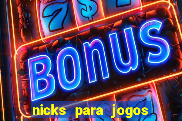 nicks para jogos de tiro