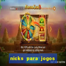 nicks para jogos de tiro