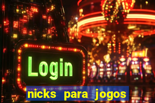 nicks para jogos de tiro