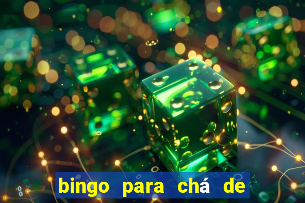 bingo para chá de bebê para imprimir grátis