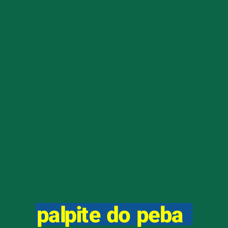 palpite do peba