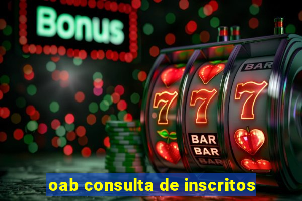 oab consulta de inscritos