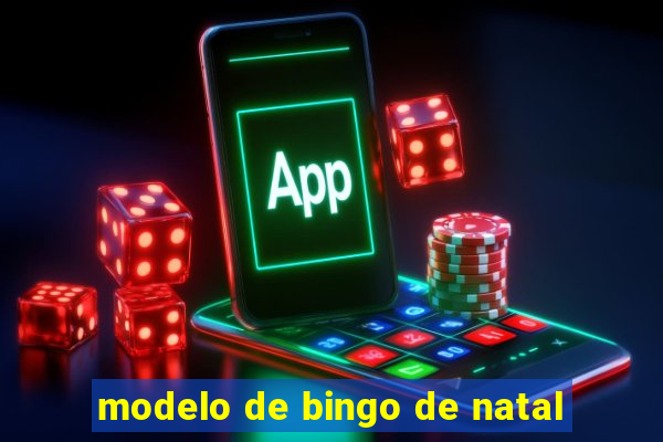 modelo de bingo de natal