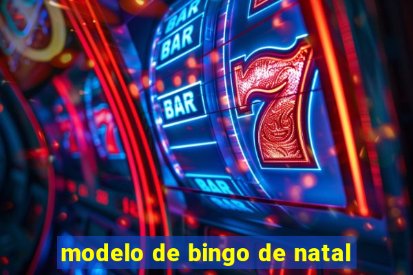 modelo de bingo de natal