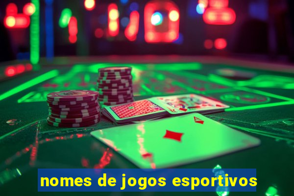 nomes de jogos esportivos