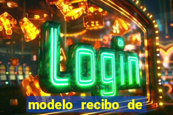 modelo recibo de pagamento autonomo