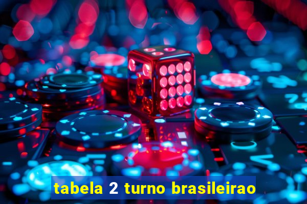 tabela 2 turno brasileirao