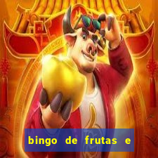 bingo de frutas e legumes para imprimir