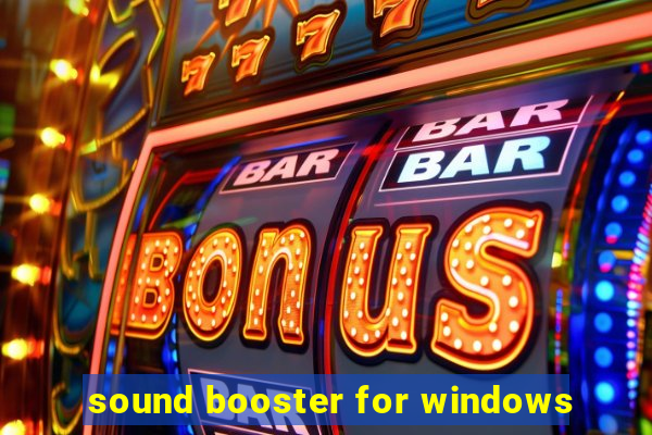 sound booster for windows