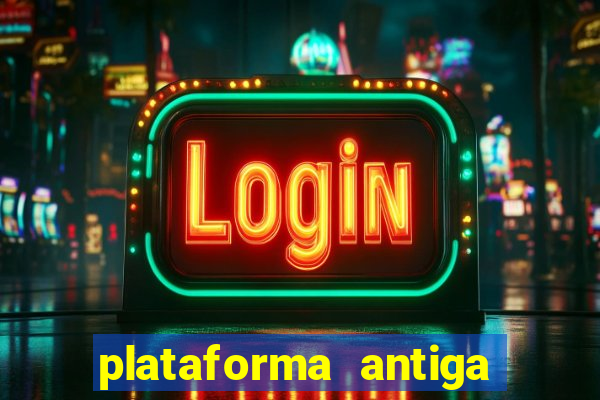 plataforma antiga de jogos