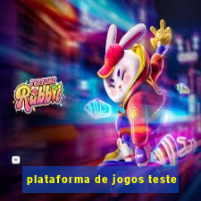 plataforma de jogos teste