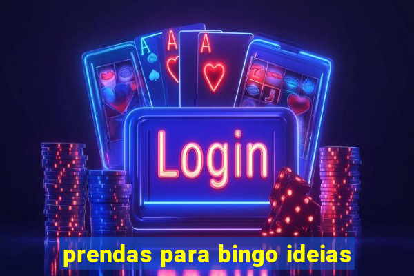 prendas para bingo ideias