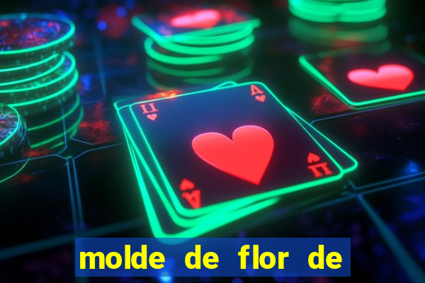 molde de flor de eva grande para imprimir