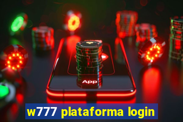 w777 plataforma login