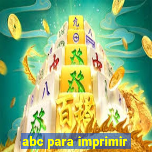 abc para imprimir