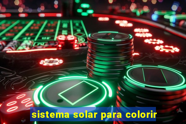 sistema solar para colorir