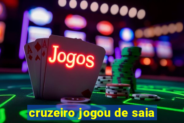 cruzeiro jogou de saia