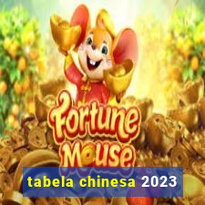 tabela chinesa 2023