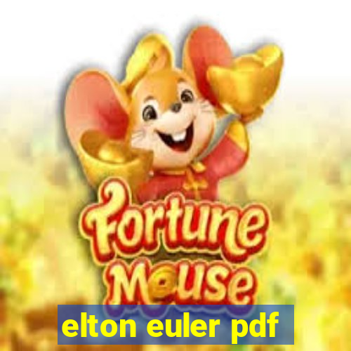 elton euler pdf