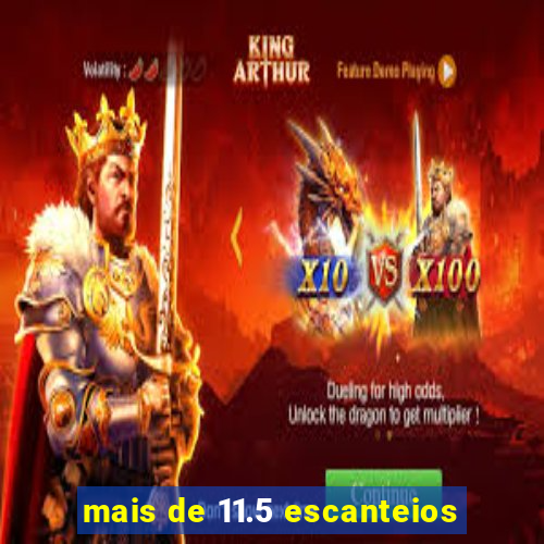 mais de 11.5 escanteios