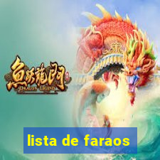 lista de faraos