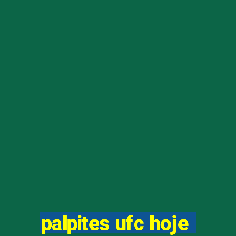 palpites ufc hoje