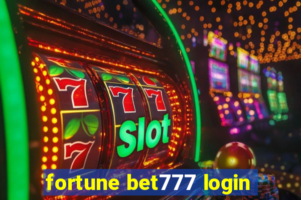 fortune bet777 login