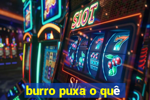 burro puxa o quê