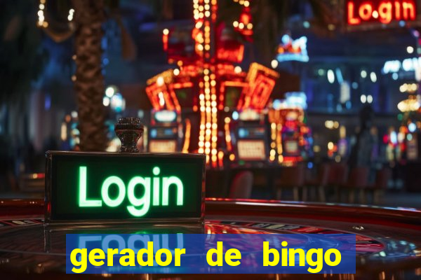 gerador de bingo de palavras