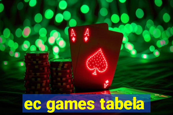 ec games tabela