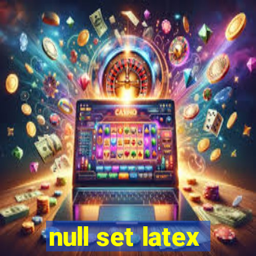 null set latex