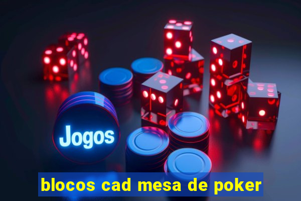 blocos cad mesa de poker